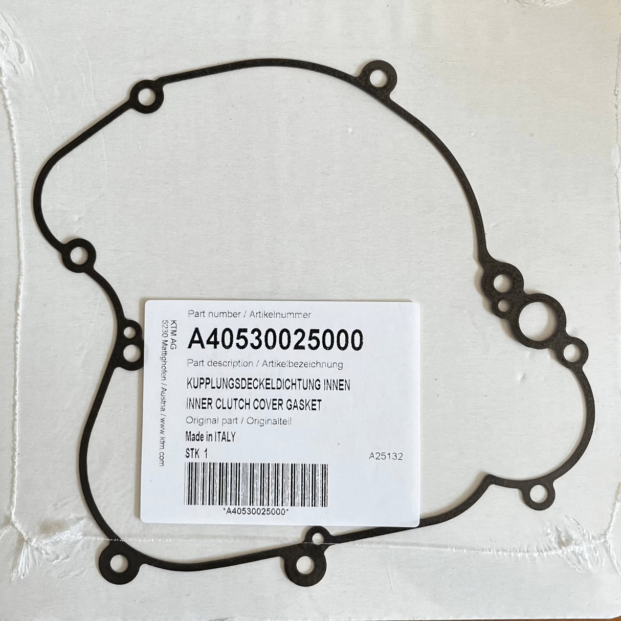 Clutch cover gasket int.
