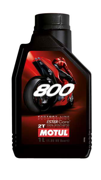 Ulei Amestec 2 timpi (2T) MOTUL 800 Factory Line On Road 1l JASO FD synthetic
