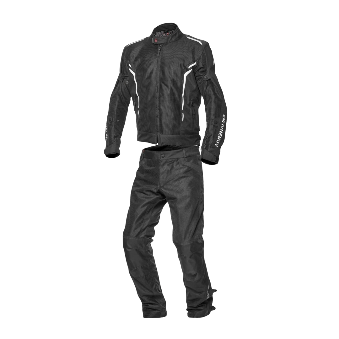 Jacket + Trousers touring ADRENALINE MESHTEC 2.0 PPE Black Set