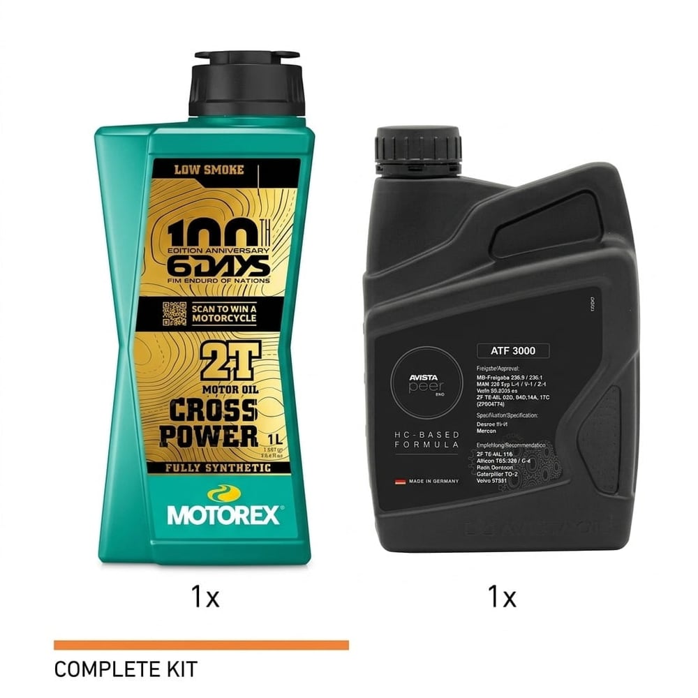 Motorex Cross Power 2T 1L + Avista ATF kit