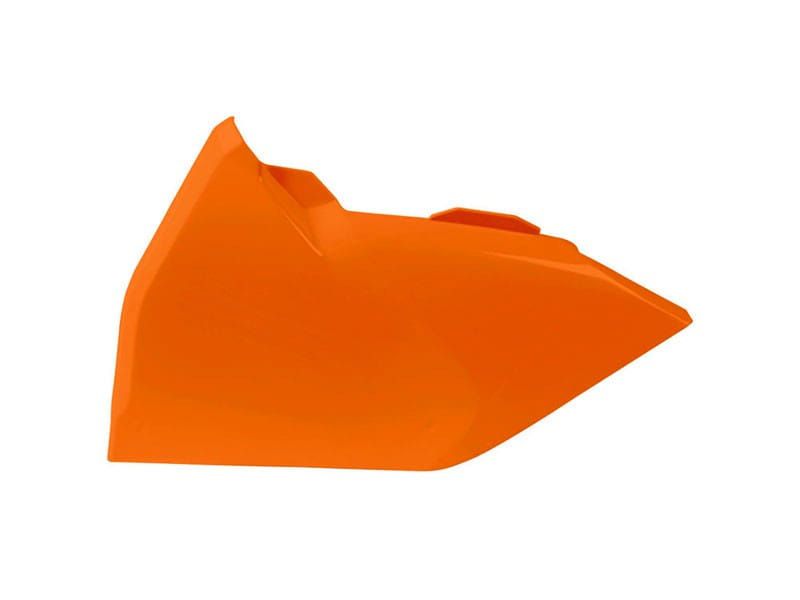 RTech Left Airbox Side Panel for KTM EXC/EXCF/SX/SXF/XC/XCF/XC-W 2016-2019 (29+ Models) — Orange