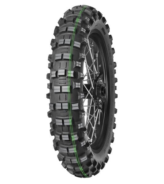 Cauciuc Anvelopa Spate MITAS TERRA FORCE PRO 140/80-18 2 Dungi Verzi / Dublu Verde (Model Nou)