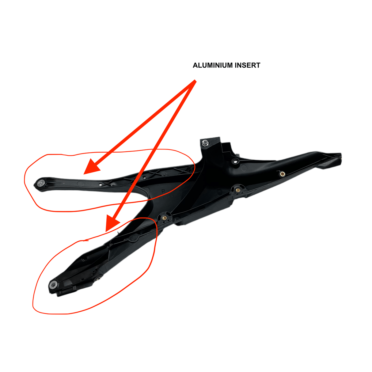 Semicadru DREAPTA cu insertie ALUMINIU HUSQVARNA 150-501 2020-2023 RT RACING