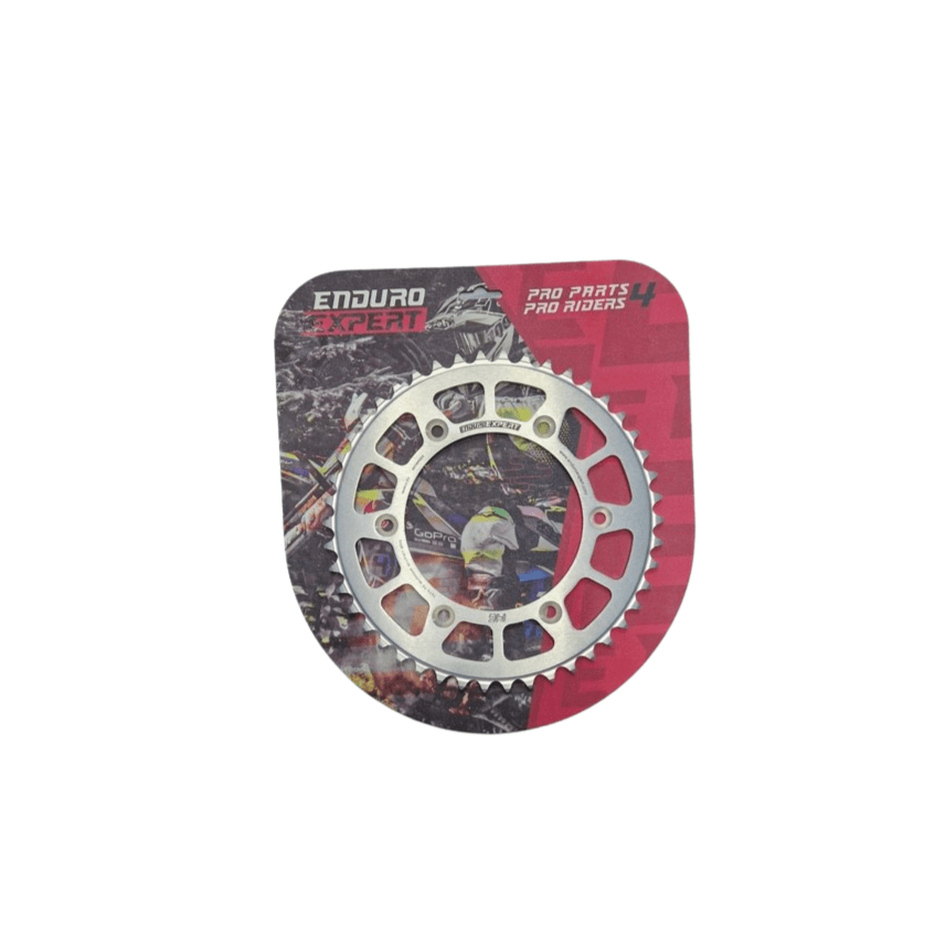 Pinion spate KTM/Husqvarna / Husaberg '90-'25 silver (51 dinti) aluminiu Enduro Expert