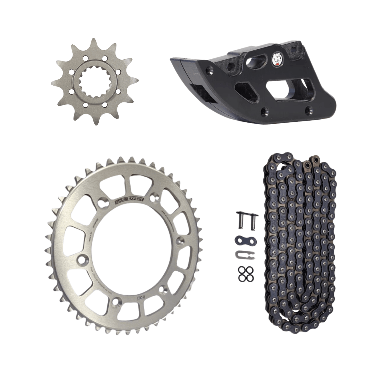 Kit Lant cu pinioane 12x45 si ghidaj AXP 2024+ KTM/HUSQVARNA/GASGAS Enduro/MX