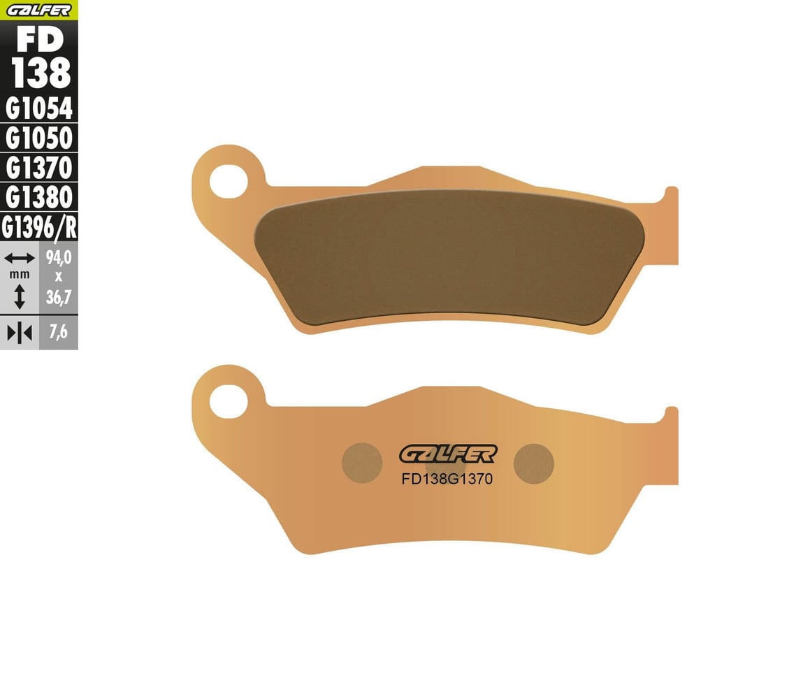 GALFER KH181 Sintered Metallic Gold Street Brake Pads FD138G1370