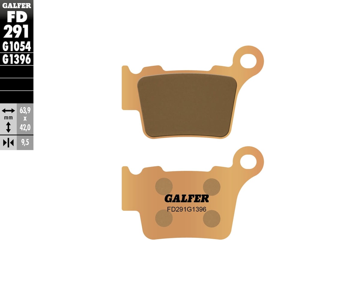 GALFER FD291G1396 KH368 Sintered Metallic (Gold) Off Road Brake Pads