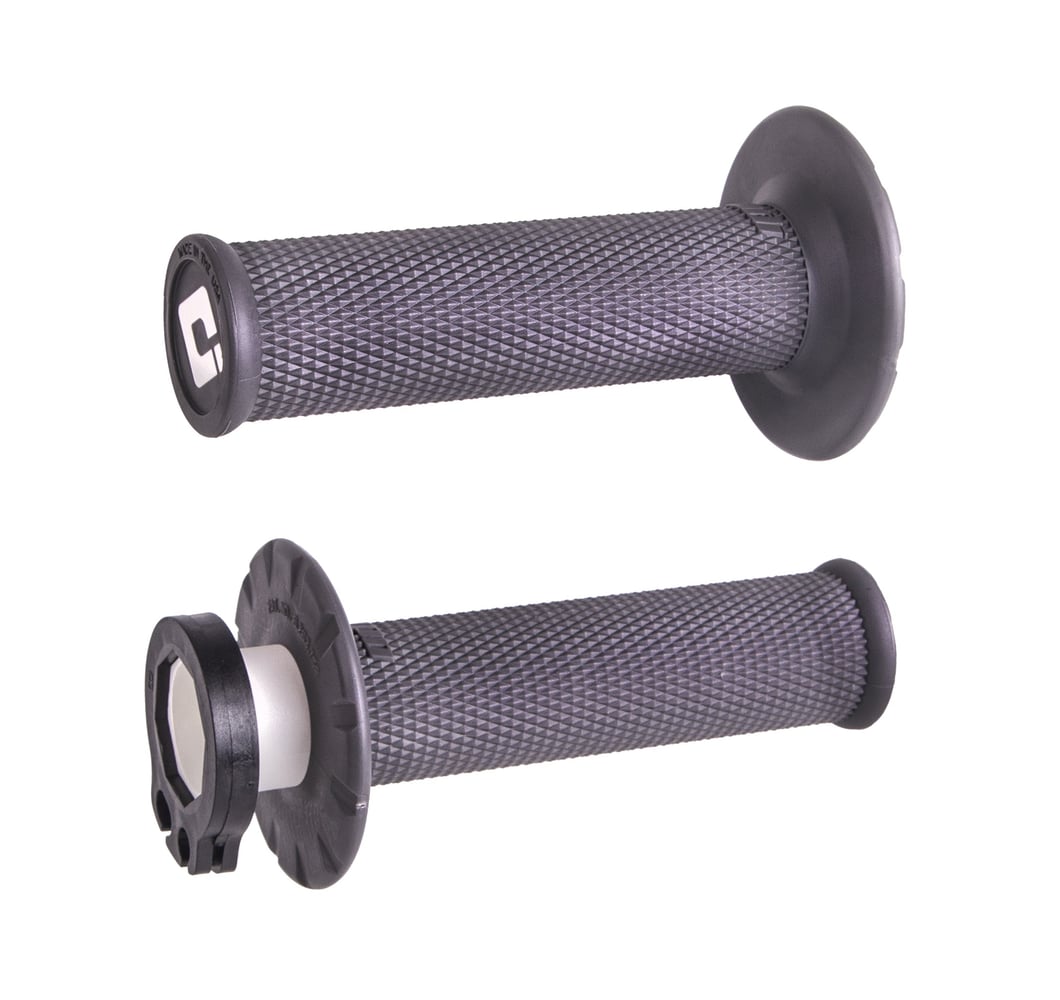 ODI MX V2 No-Waffle Lock-On Grips Graphite H36NWH