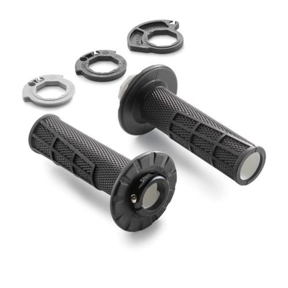 Set Mansoane cu Lock-On KTM/HUSQVARNA/GASGAS Negre 2017-2025 2T/4T
