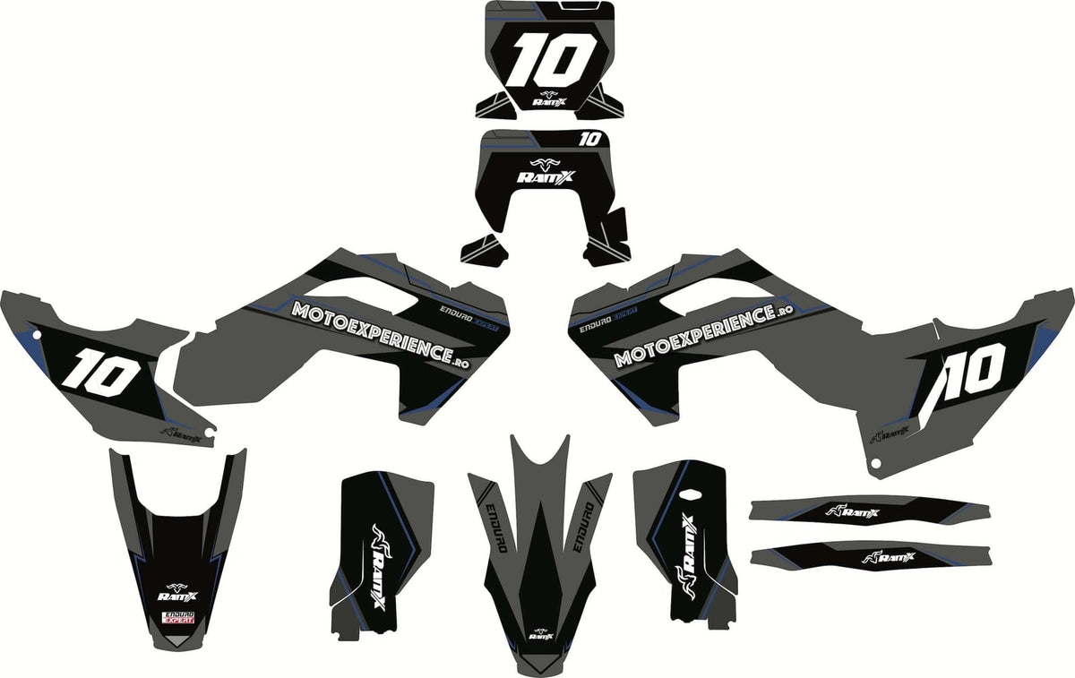Stickers for HUSQVARNA 2024+ 2T/4T MX/ENDURO — Black