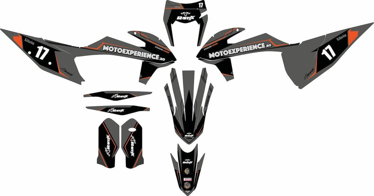Stickers for KTM 2020-2023 2T/4T all models — Black