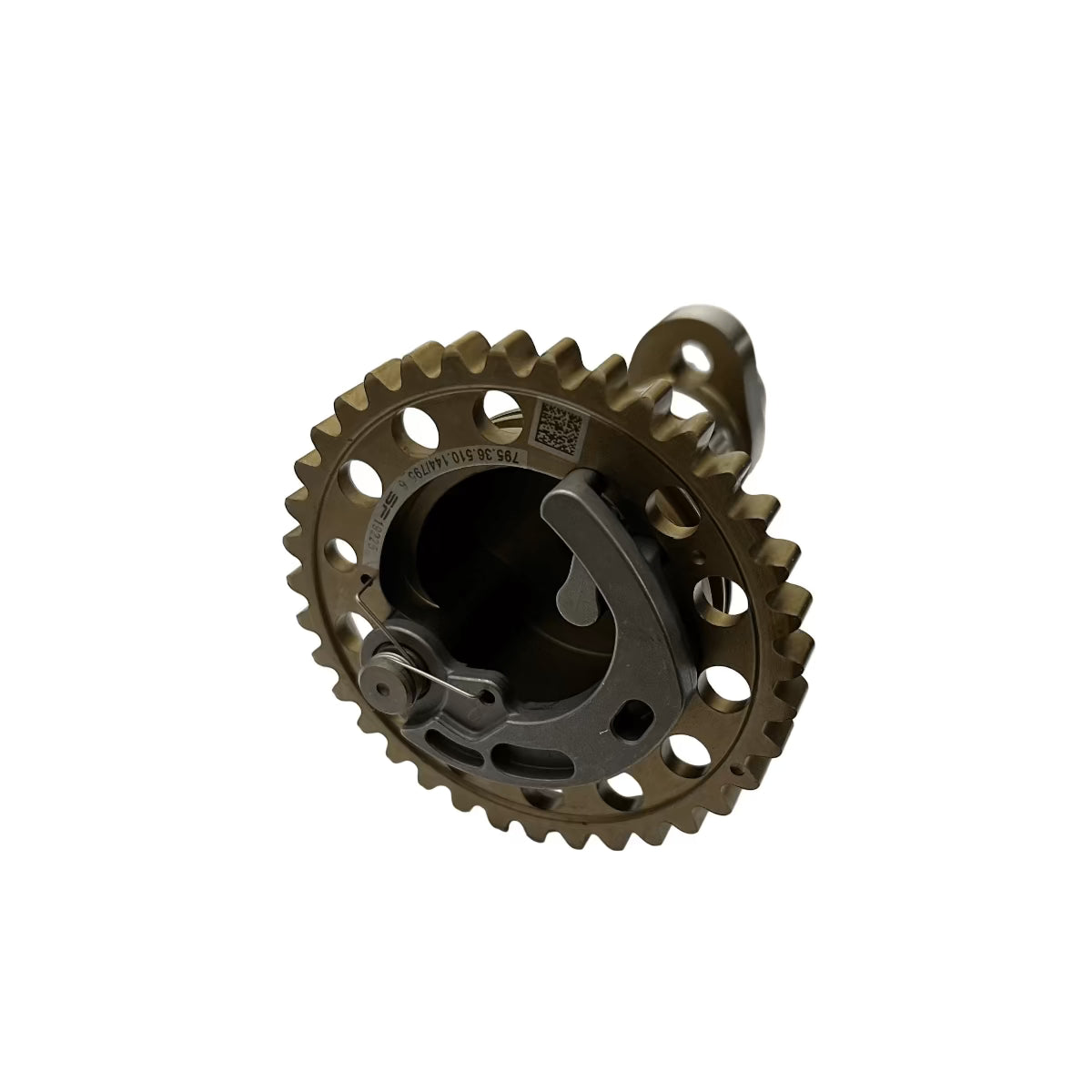 Camshaft with decal