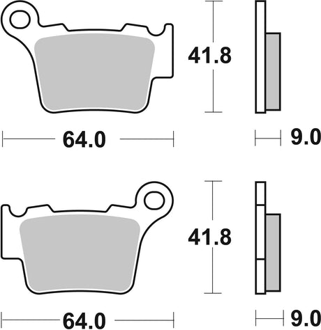 Brembo Placute frana spate sinterizate KTM 2004-2025+