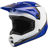 Helmet Off-road FLY RACING KINETIC VISION ECE White/Blue
